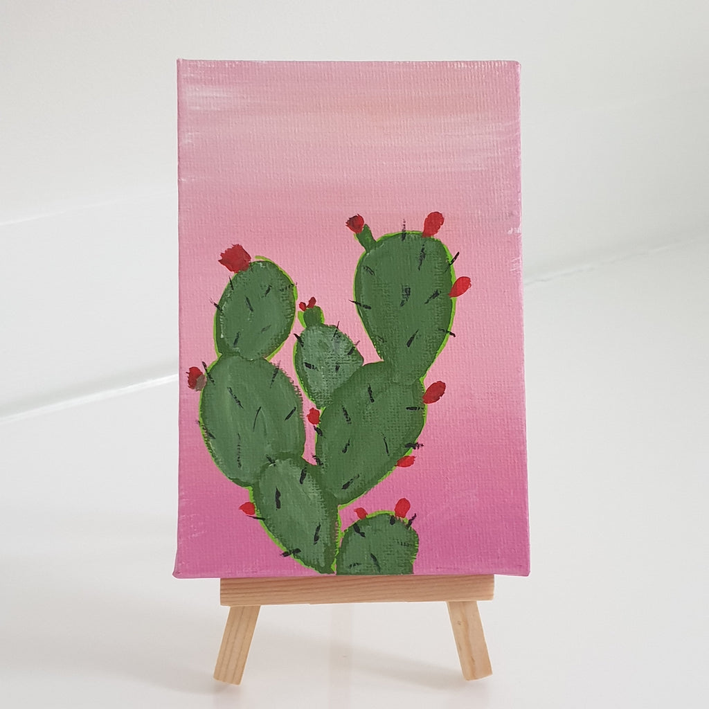Blooming Cactus - Original Painting