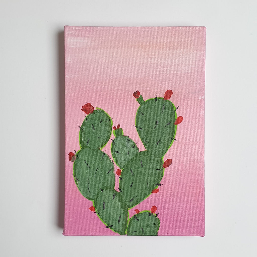 Blooming Cactus - Original Painting
