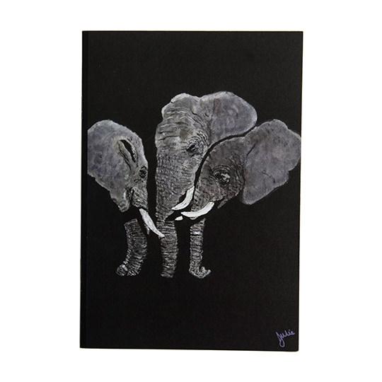 Elephants A5 Notebook (Blank Paper)