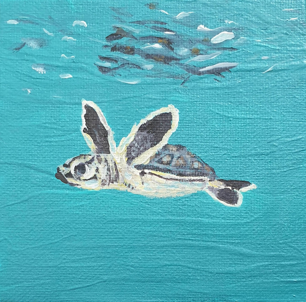 First Swim - Original Painting