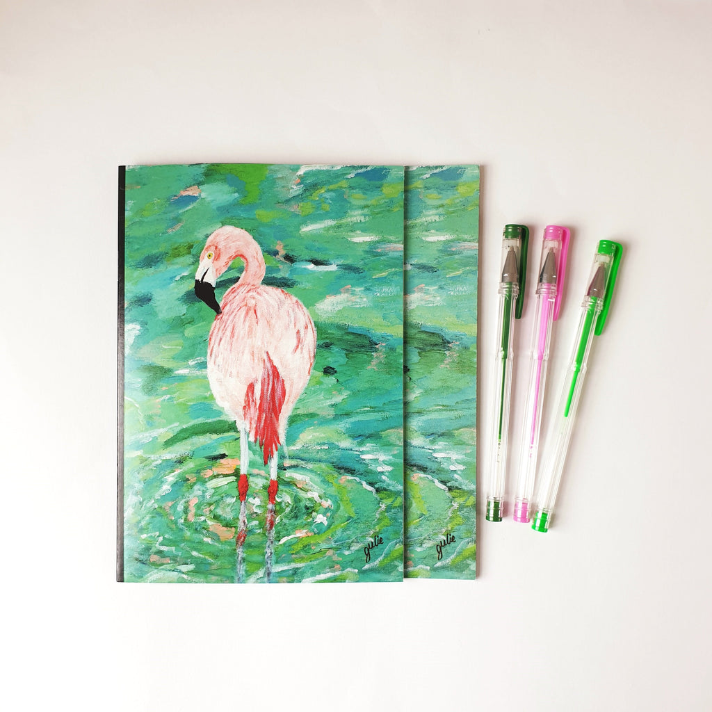 Flamingo A5 Notebook (Blank Paper)