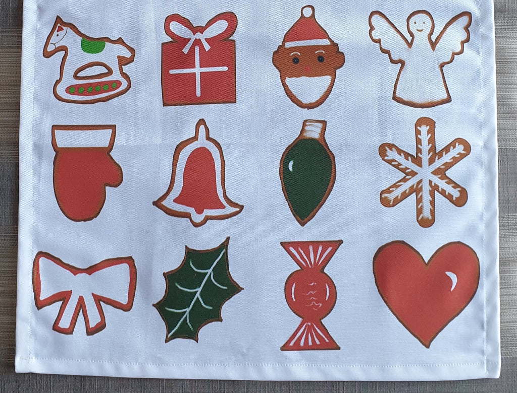 Gingerbread Christmas Tea Towel