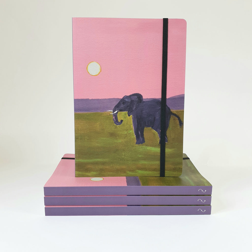 Pink Elephant A5 Luxury Notebook