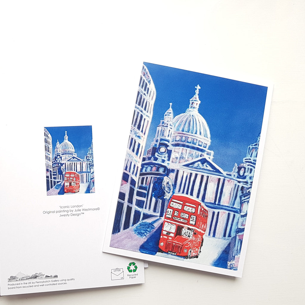 London Christmas Greetings Card; St Paul's Cathedral; 