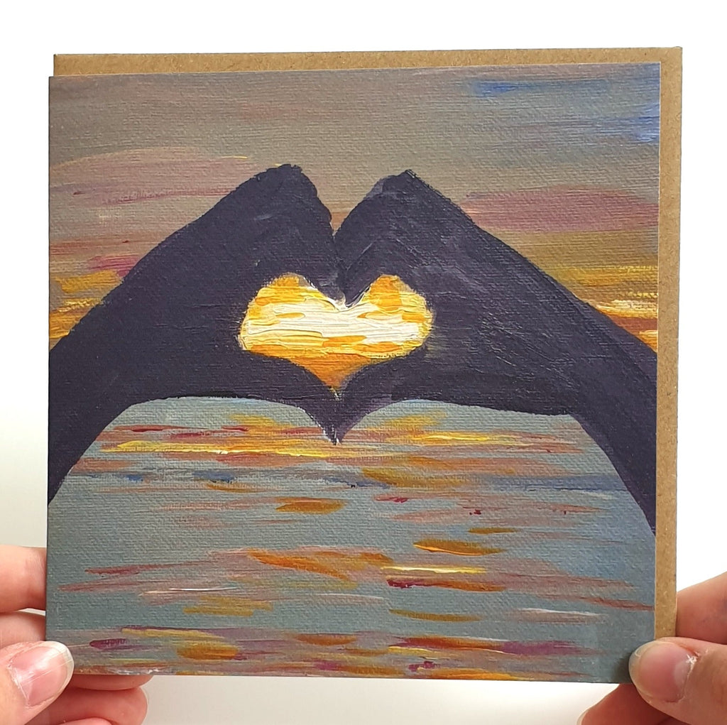 Sunset Love Greetings Card