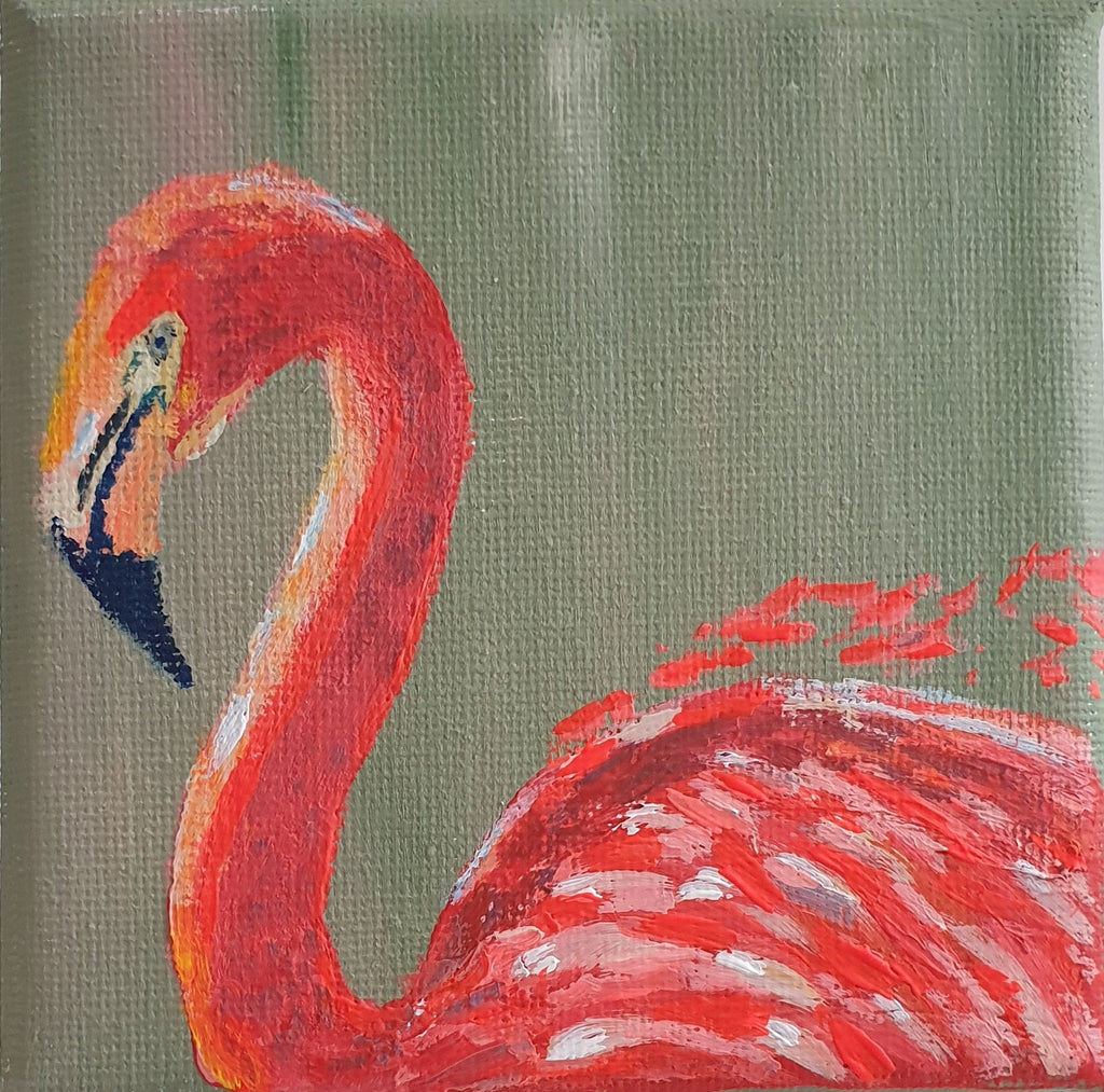 Wildfire Flamingo - Original Painting