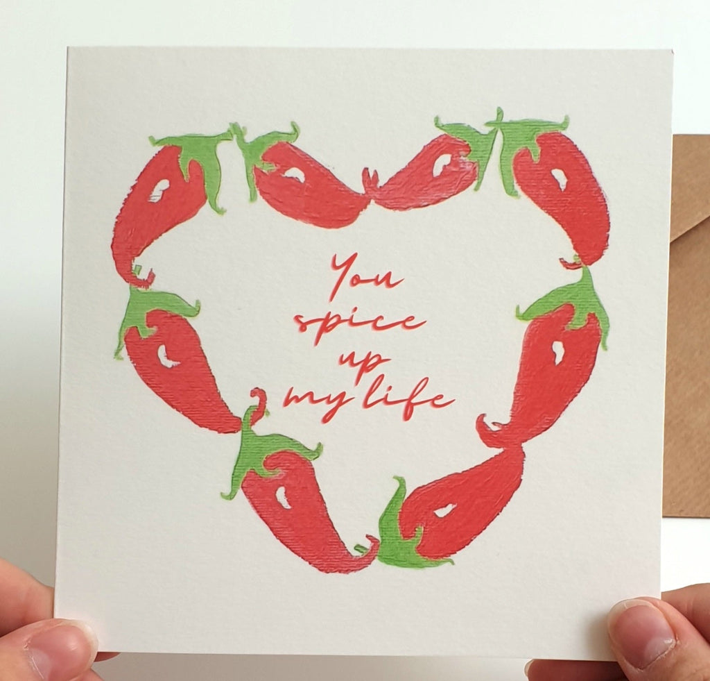 You Spice up my Life Greetings Card
