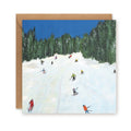 Skiing Christmas Card