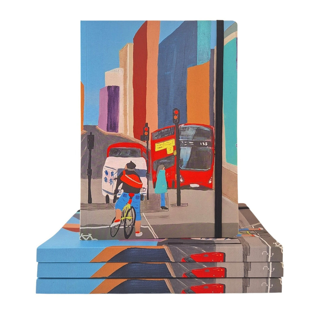 A5 London Bus Luxury Notebook (Lined)