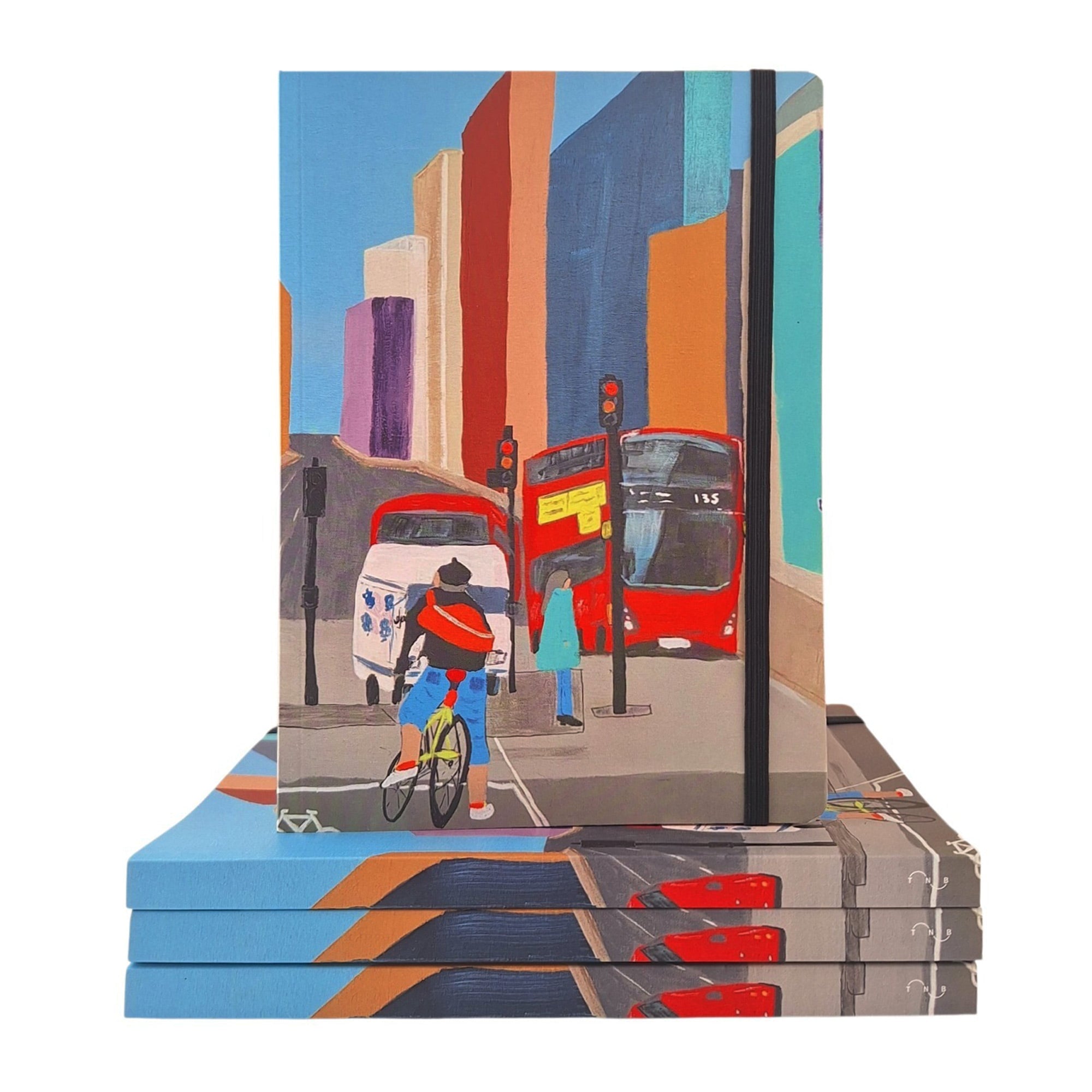 A5 London Bus Luxury Notebook (Lined)