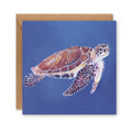 Abaco Turtle swimming Greetings Card