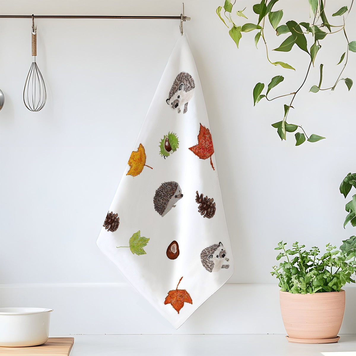 Autumn Leaves Tea Towel