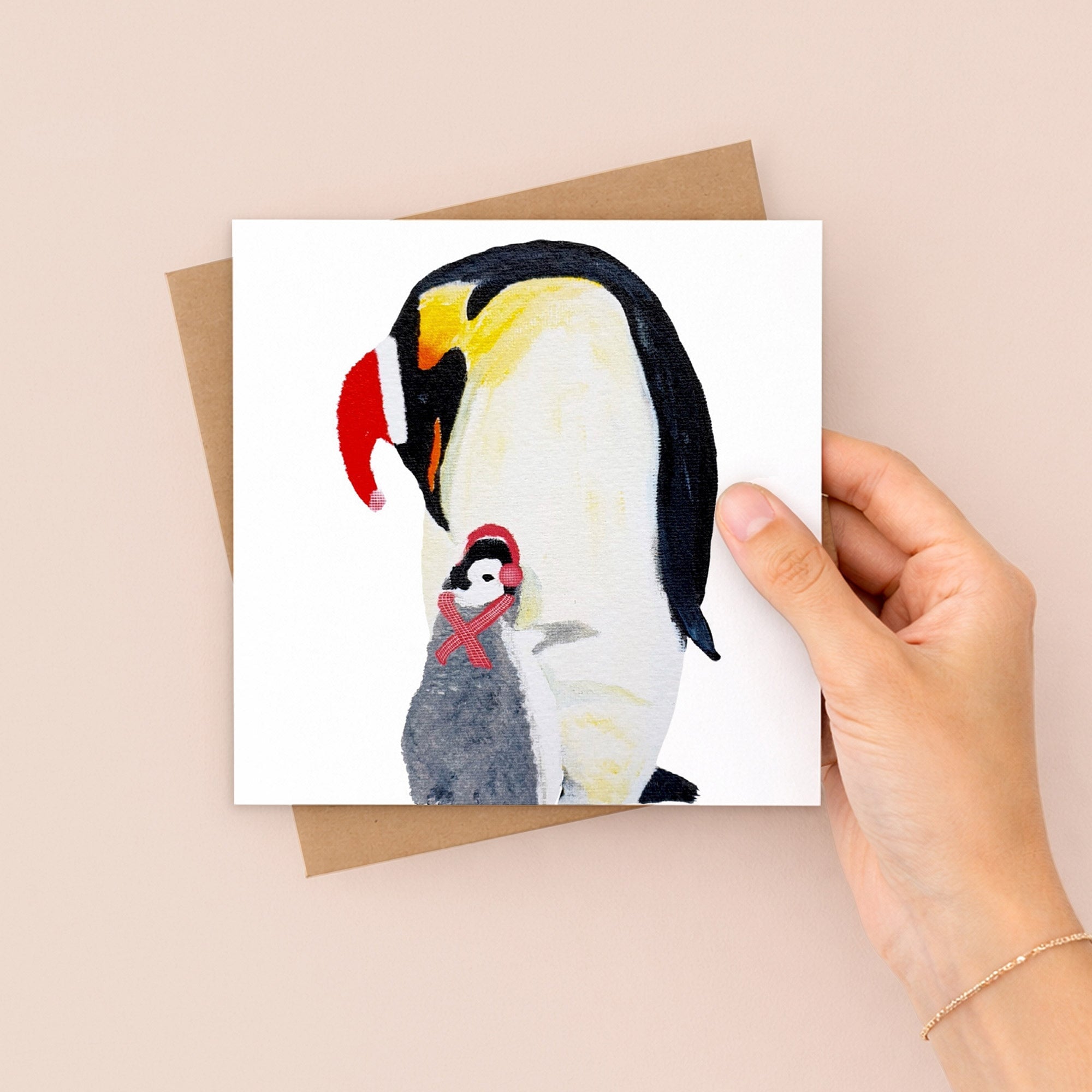 Baby Penguin Christmas Greetings Card