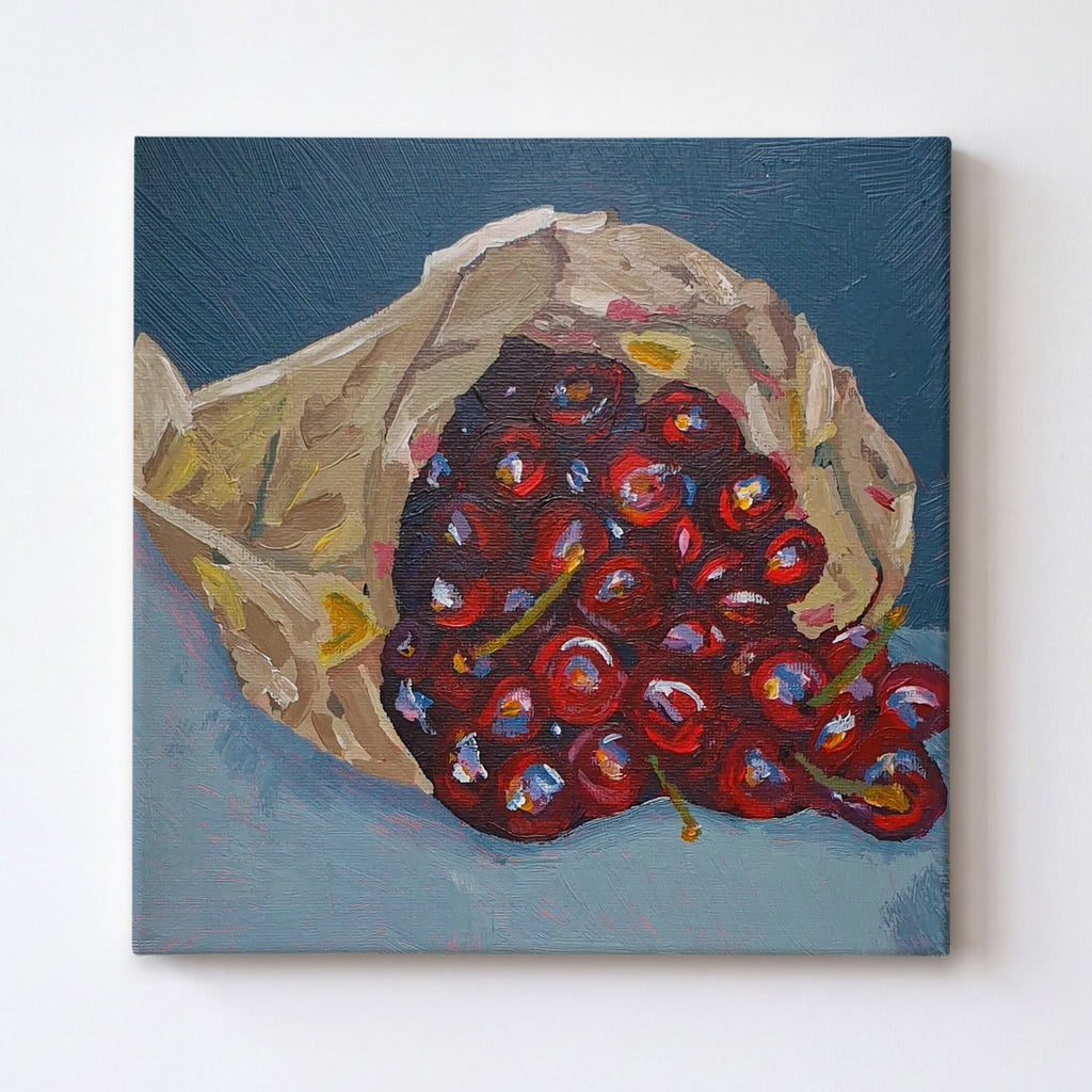 Bag of Cherries - Original Painting.