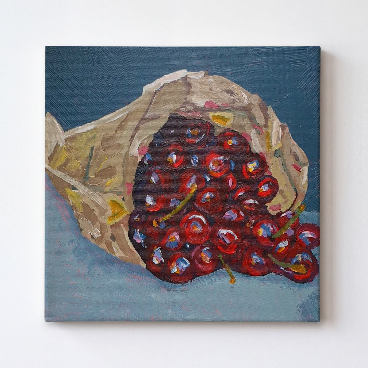 Bag of Cherries - Original Painting.