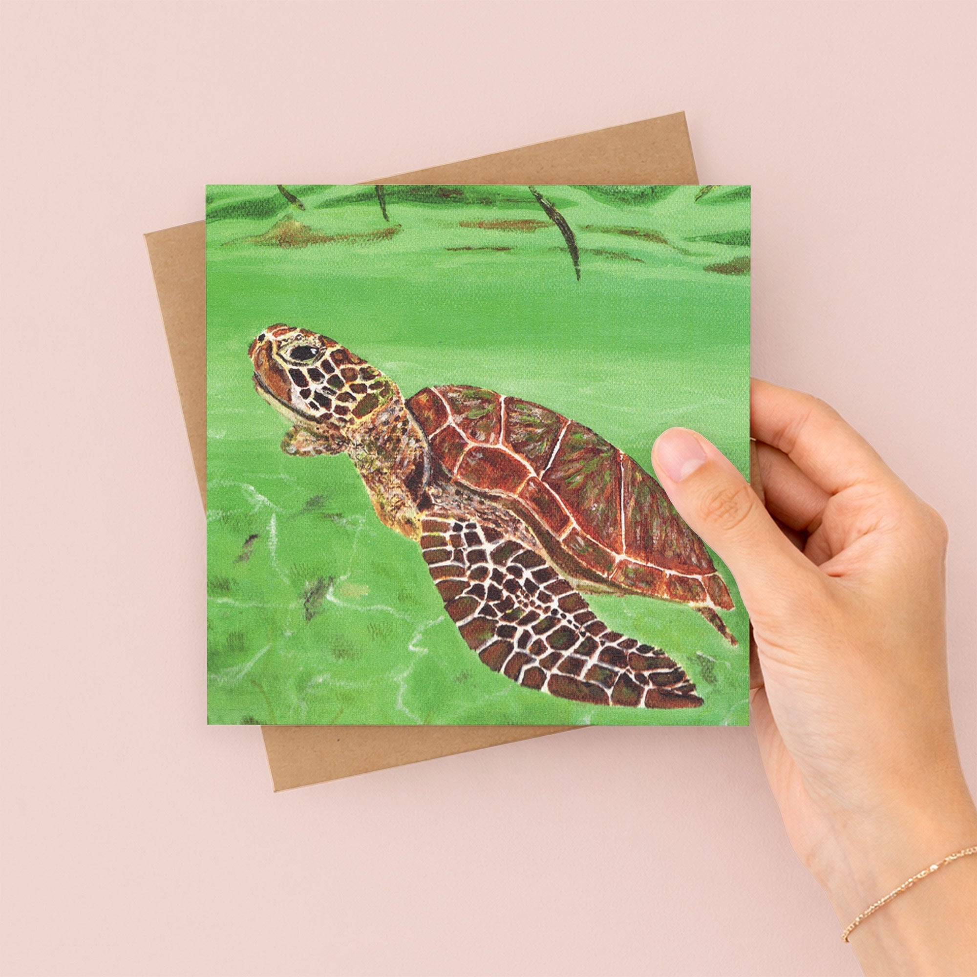 Bahamar Turtle Greetings Card