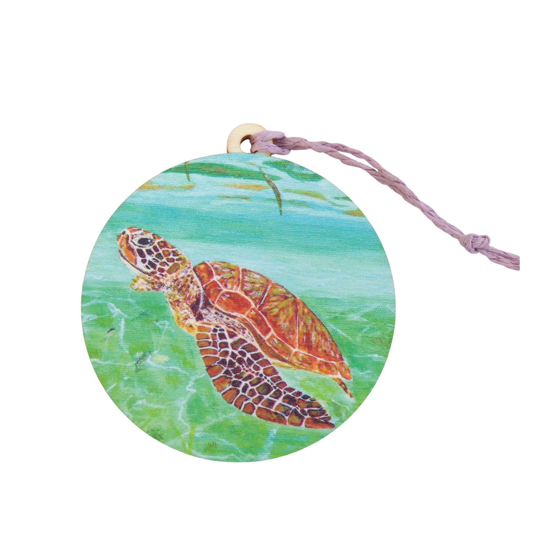 Bahamar Turtle Wooden Ornament