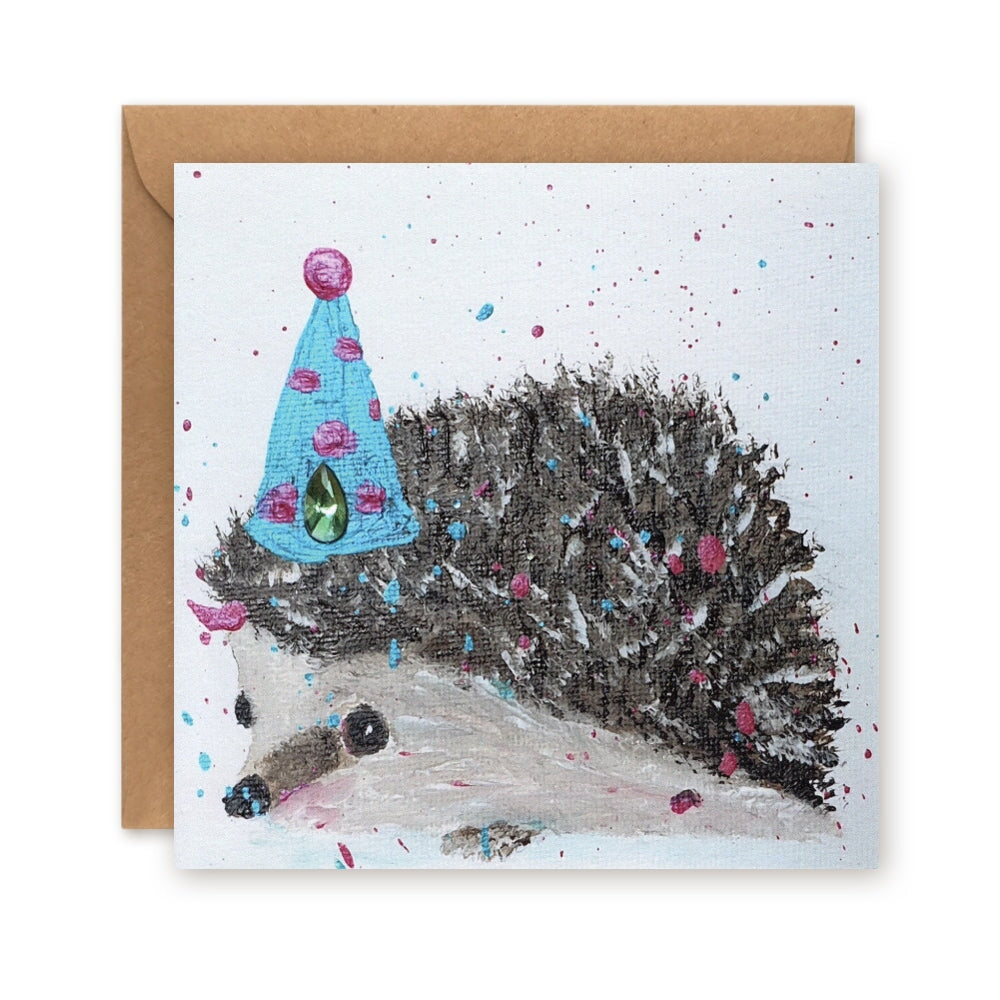 Birthday Hedgehog Greetings Card