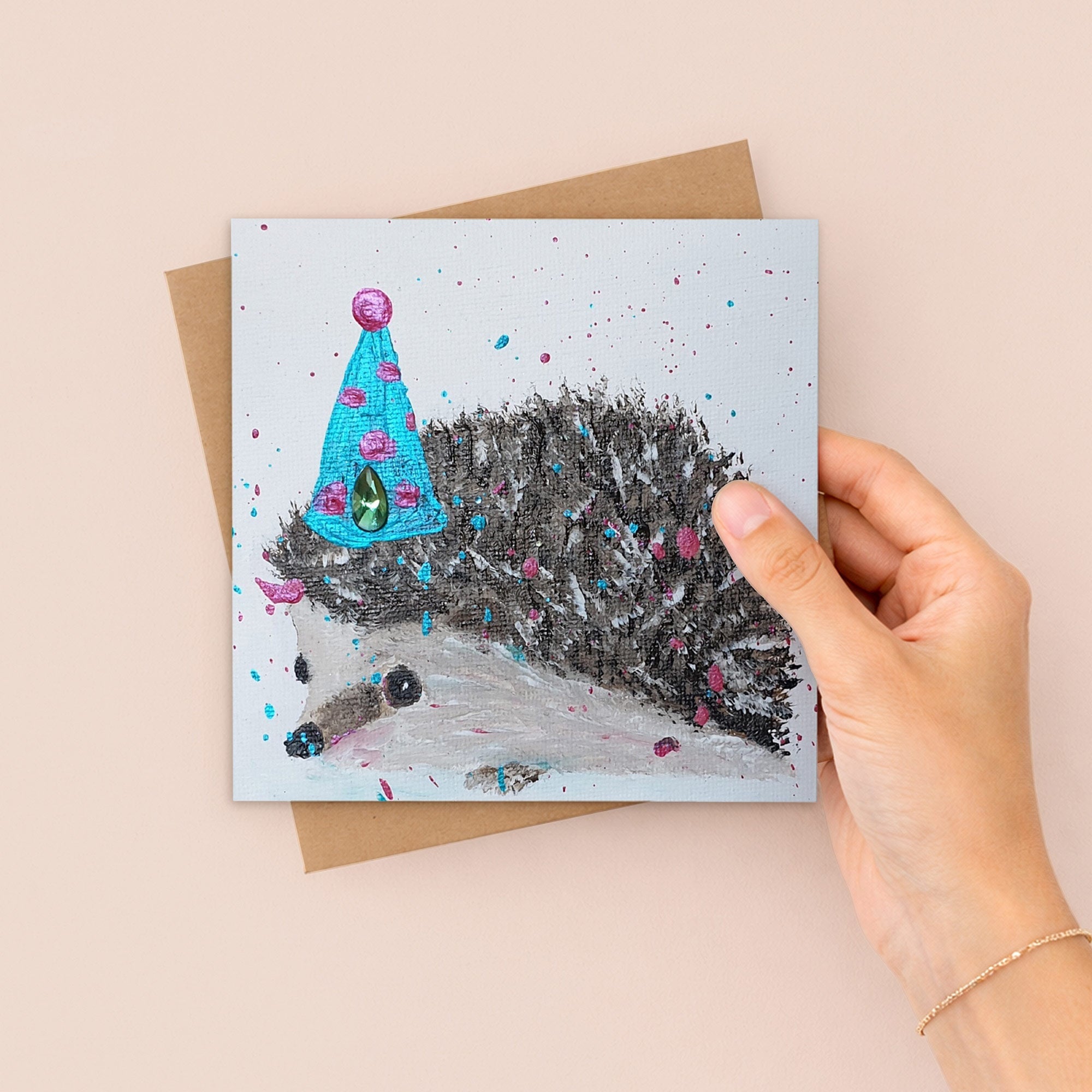 Birthday Hedgehog Greetings Card