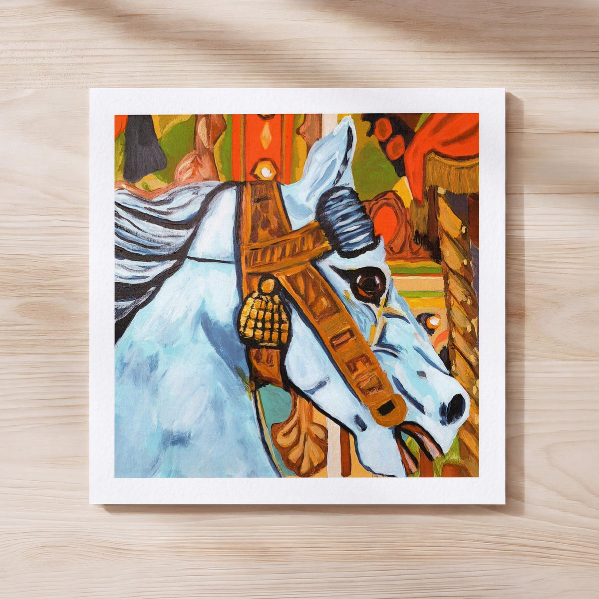 Carousel Horse Art Print
