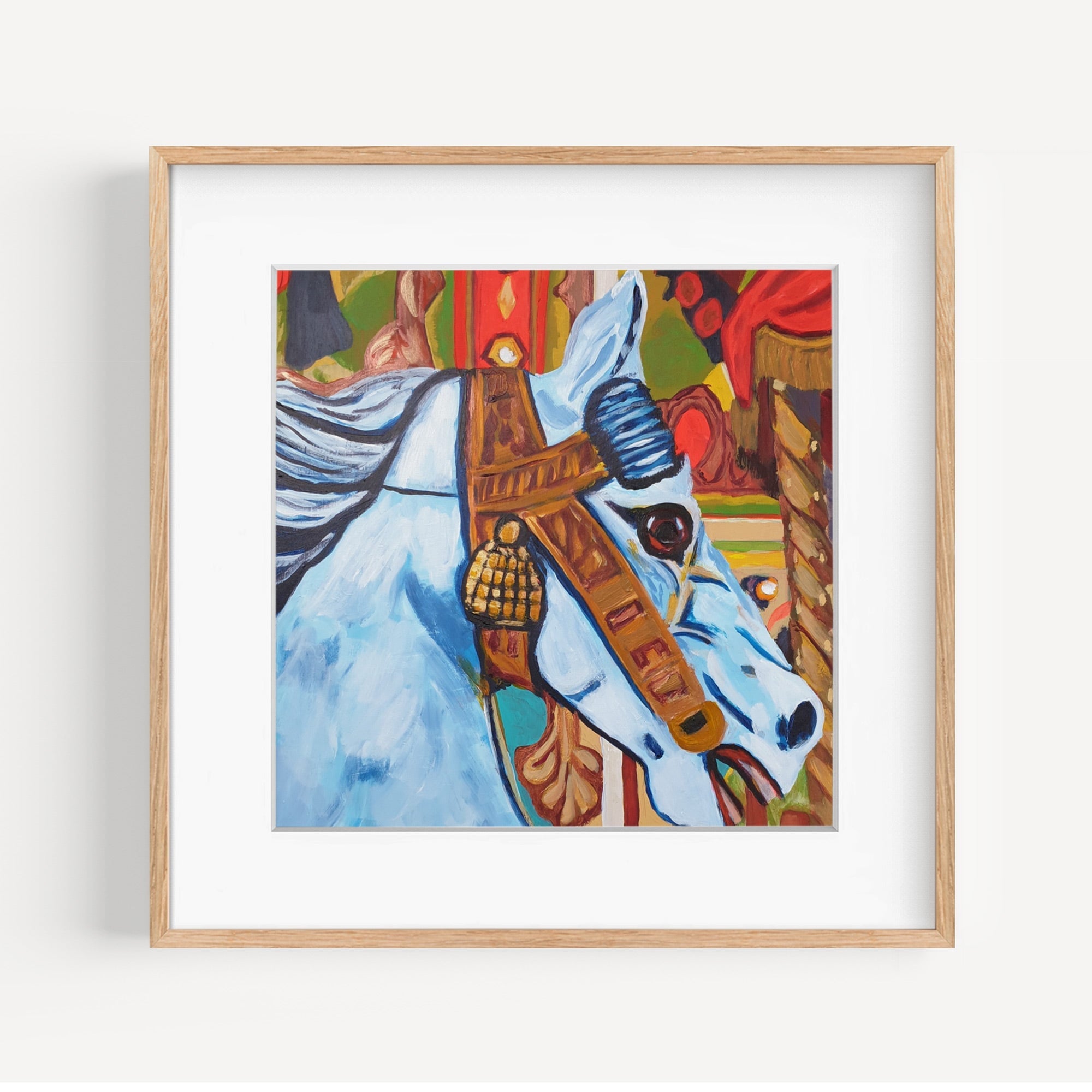 Carousel Horse Art Print