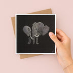 Elephants Reunited Greetings Card