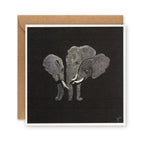 Elephants Reunited Greetings Card