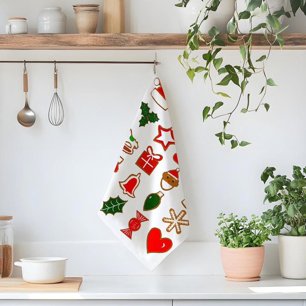 Gingerbread Festive Christmas Tea Towel