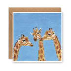 Gossiping Giraffes Greetings Card