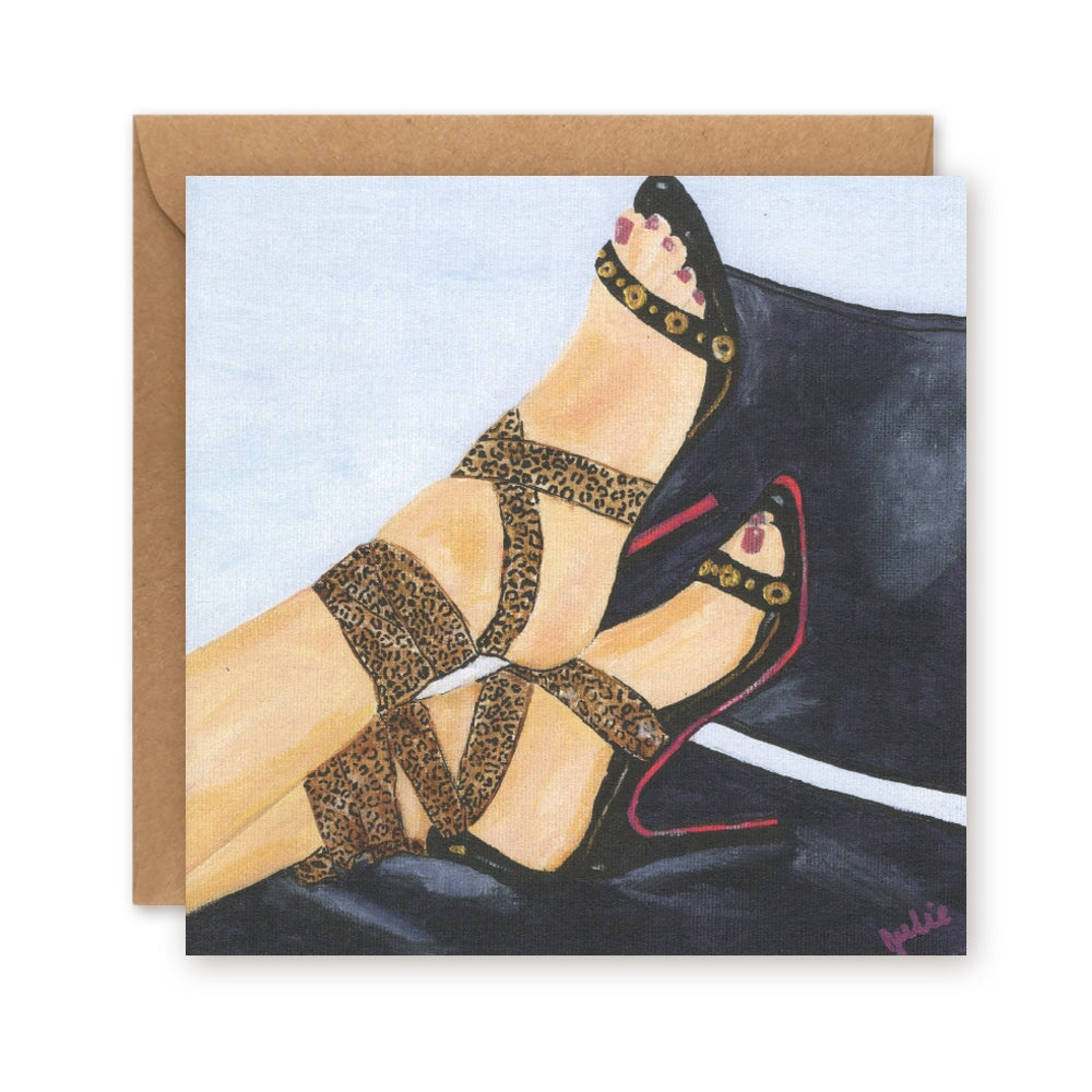 Heels Greetings Card