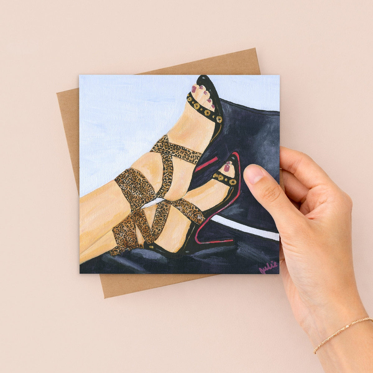 Heels Greetings Card