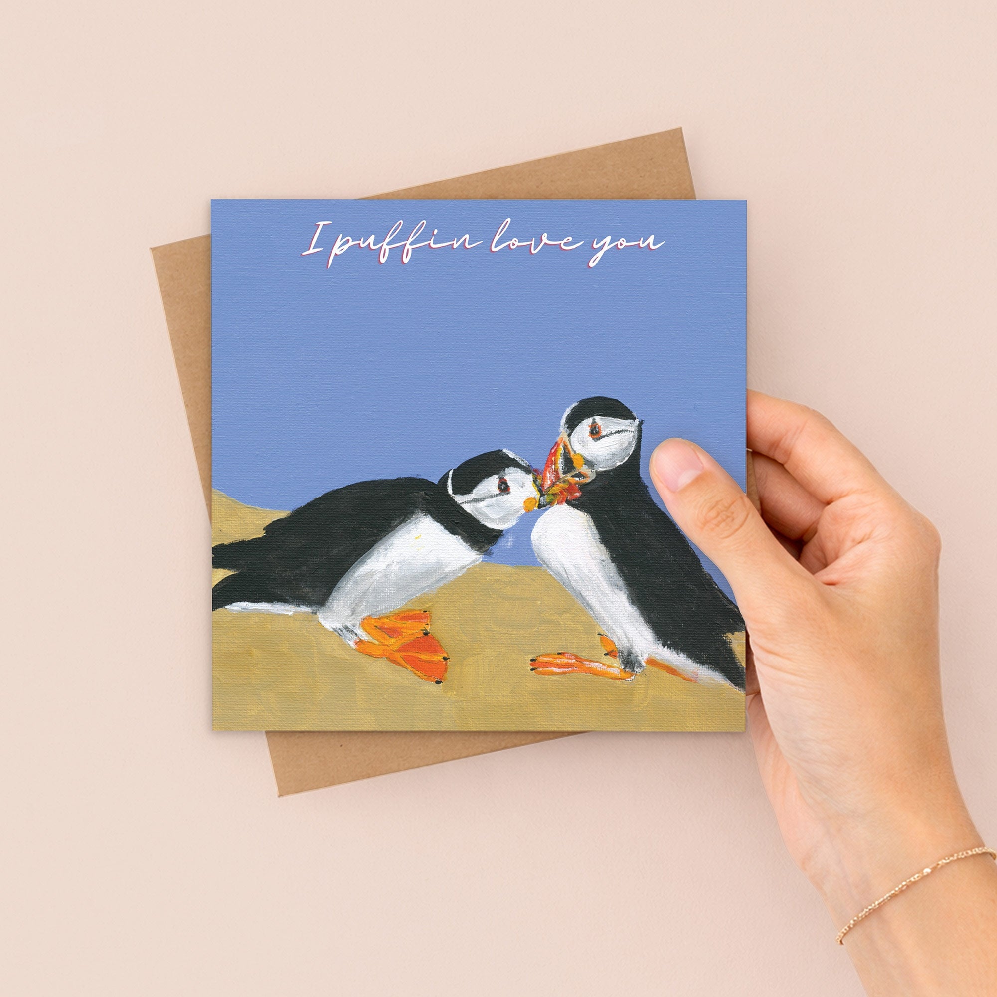 I Puffin Love You Greetings Card