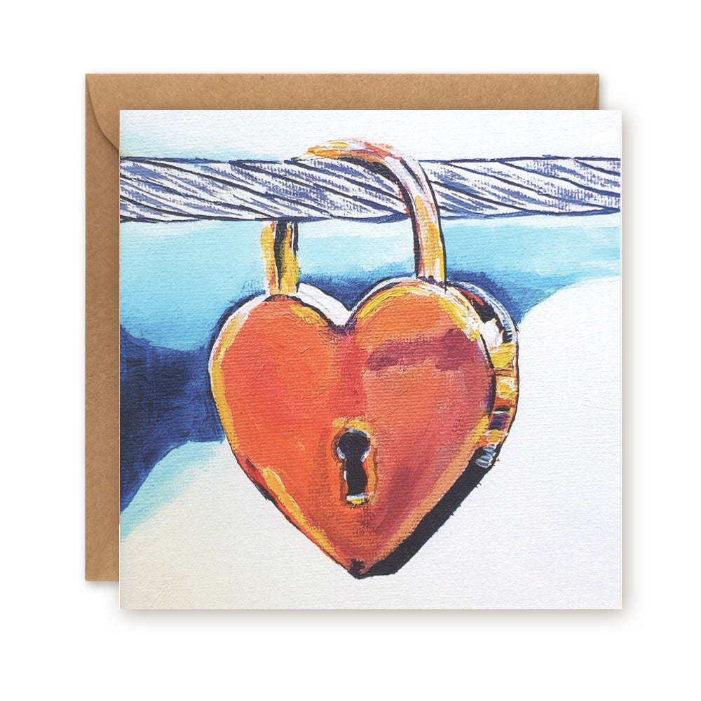 Key to My Heart Greetings Card