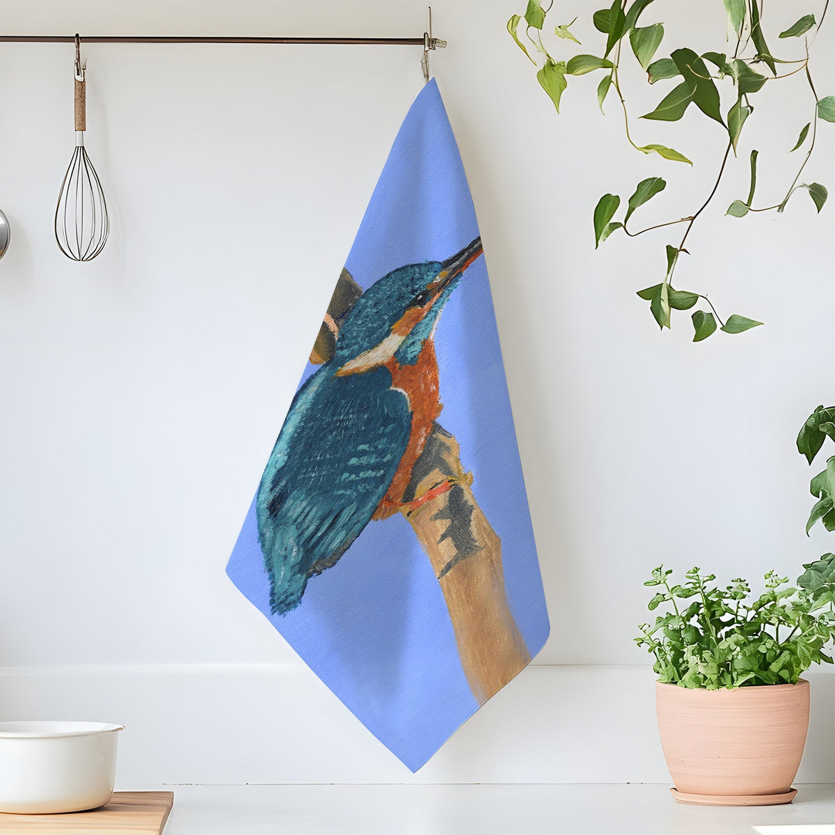 Kingfisher XL Tea Towel
