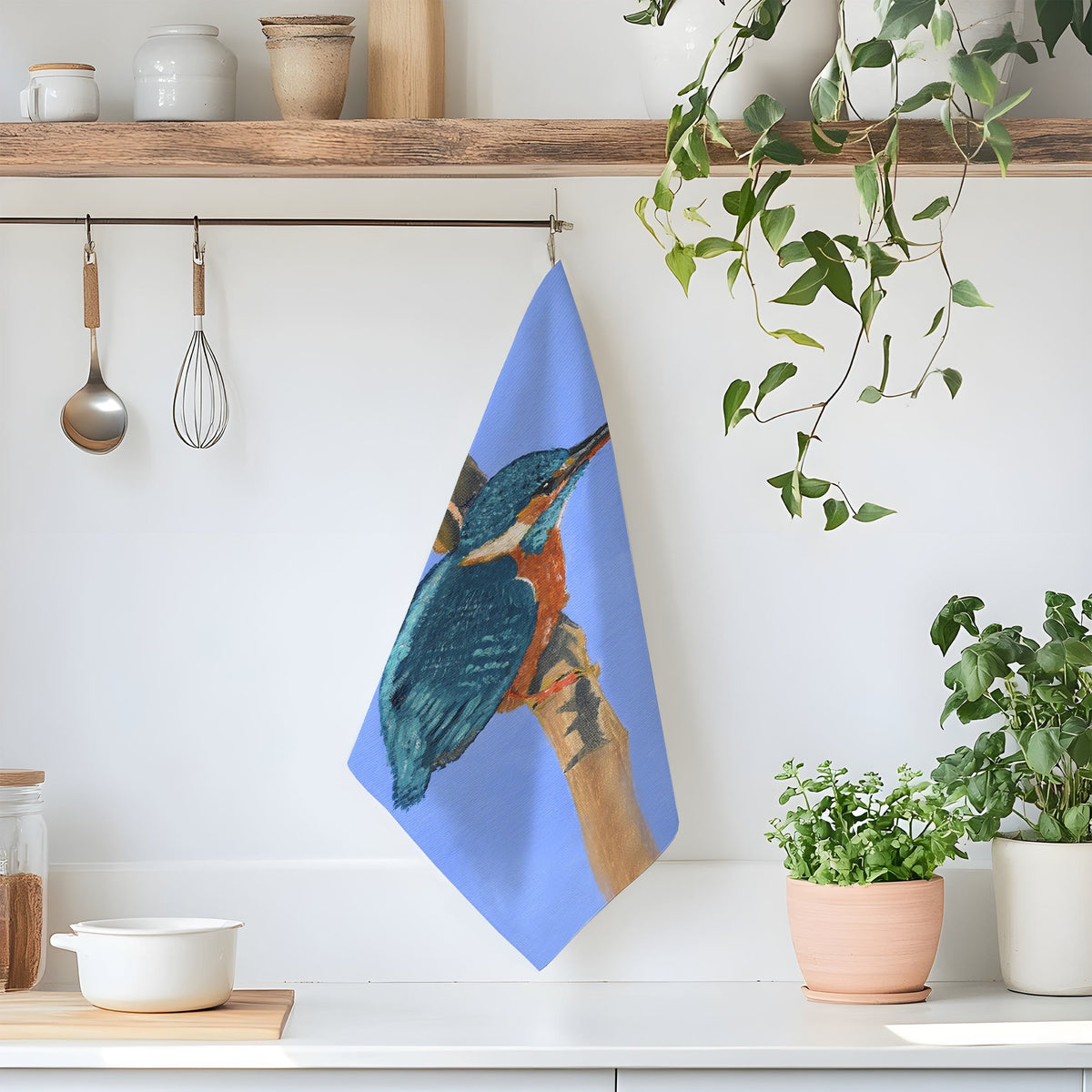 Kingfisher XL Tea Towel