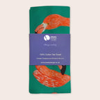Large Flamingo Tea Towel