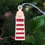 Lighthouse Wooden Ornament
