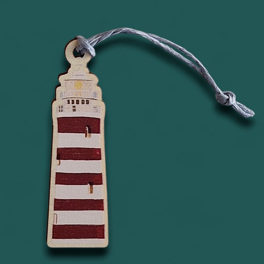 Lighthouse Wooden Ornament