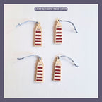 Lighthouse Wooden Ornament