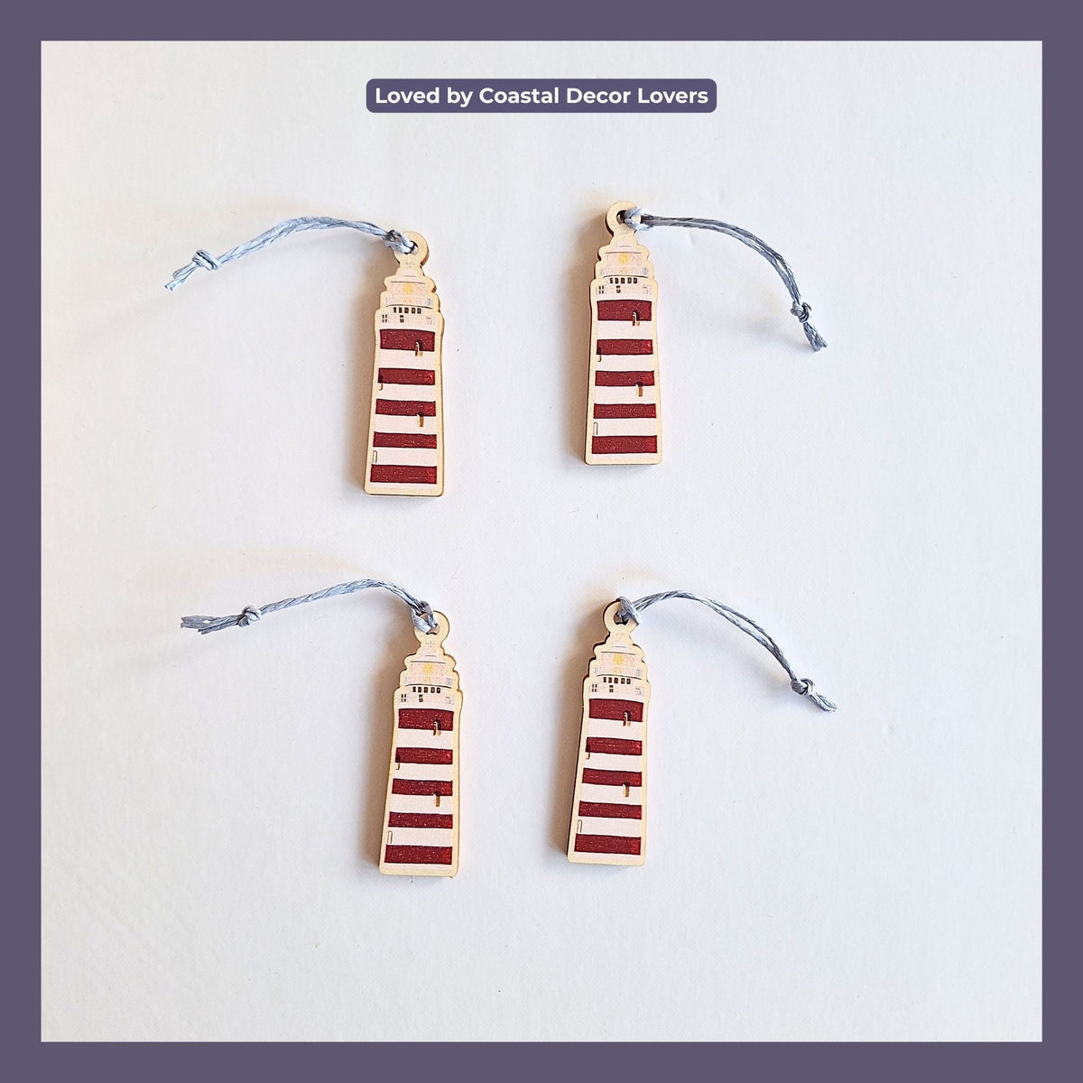 Lighthouse Wooden Ornament