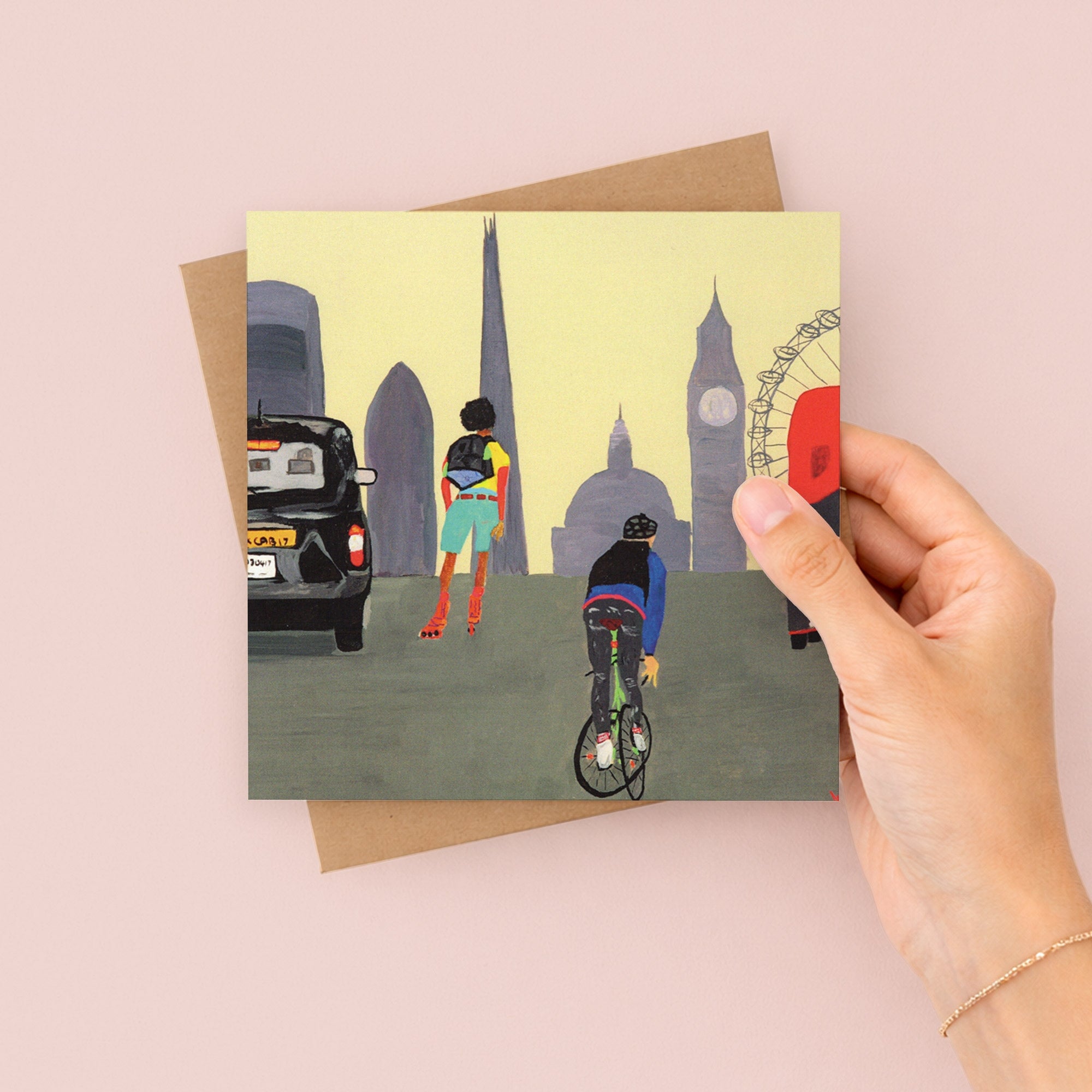 London Calling Greetings Card