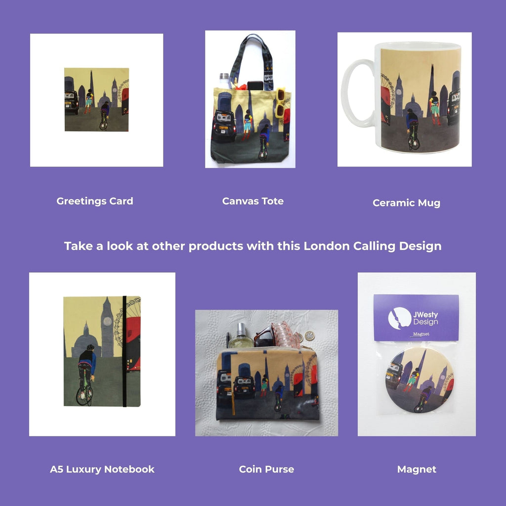 London Calling Greetings Card