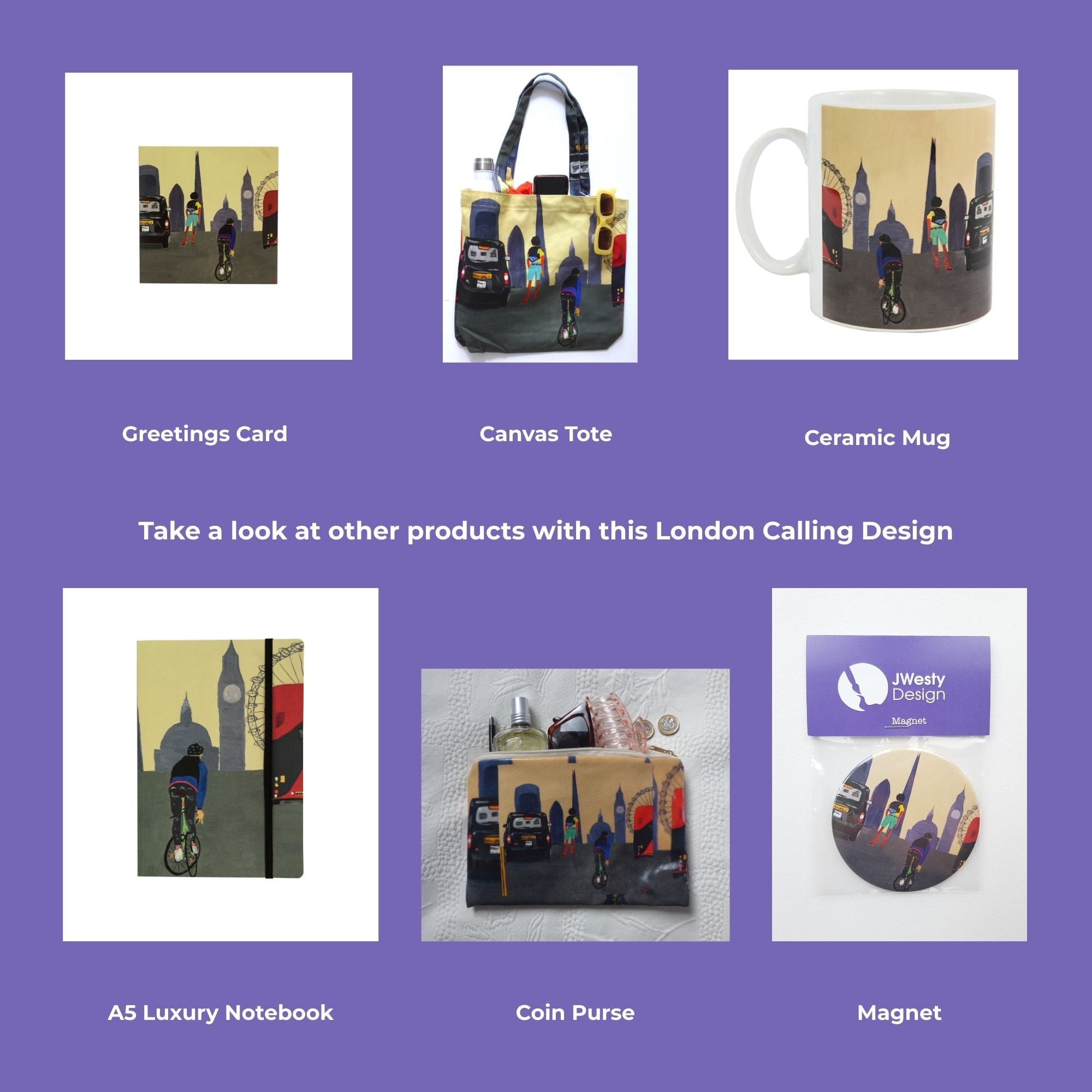 London Calling Greetings Card