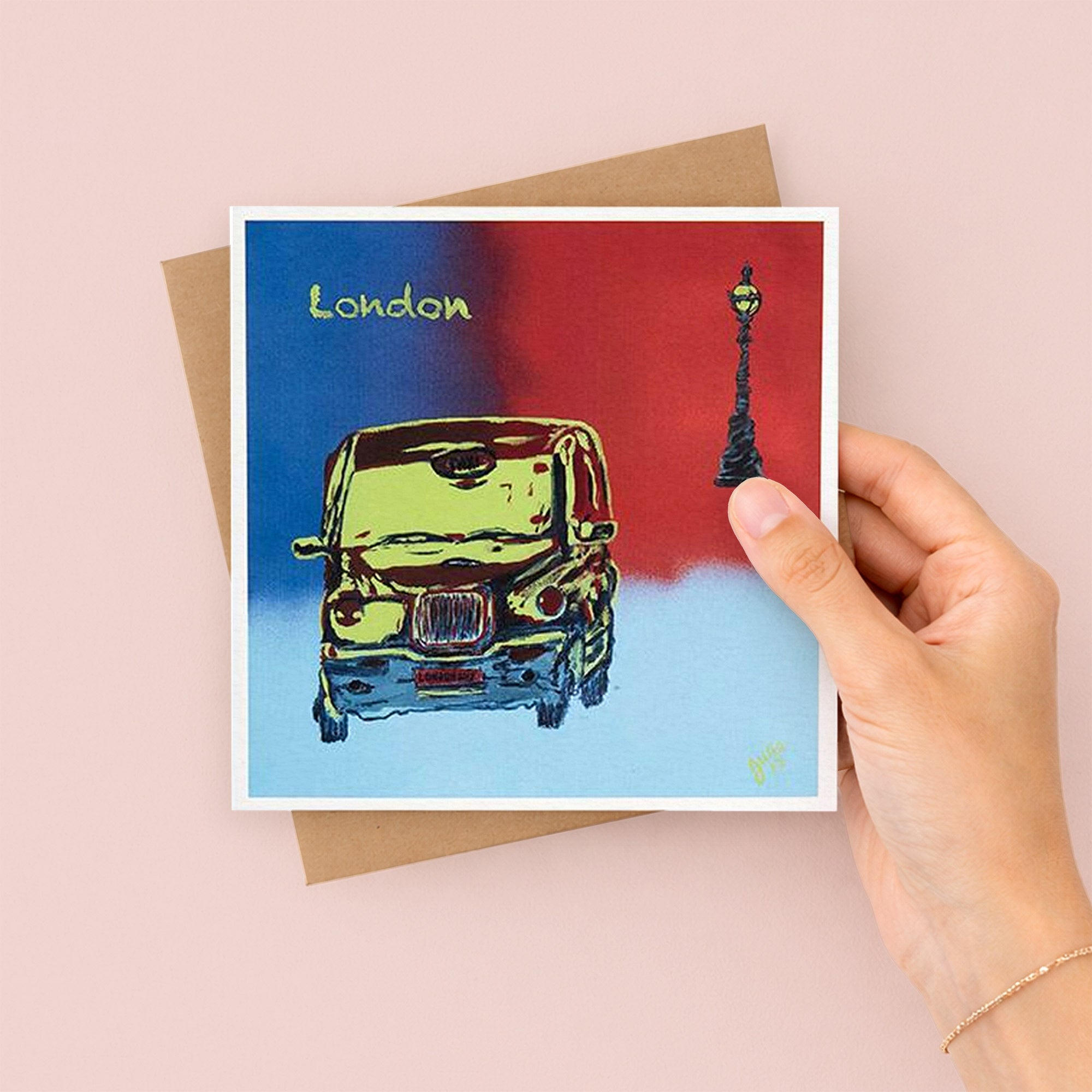 London Taxi Greetings Card