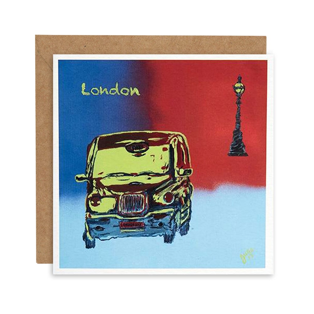 London Taxi Greetings Card