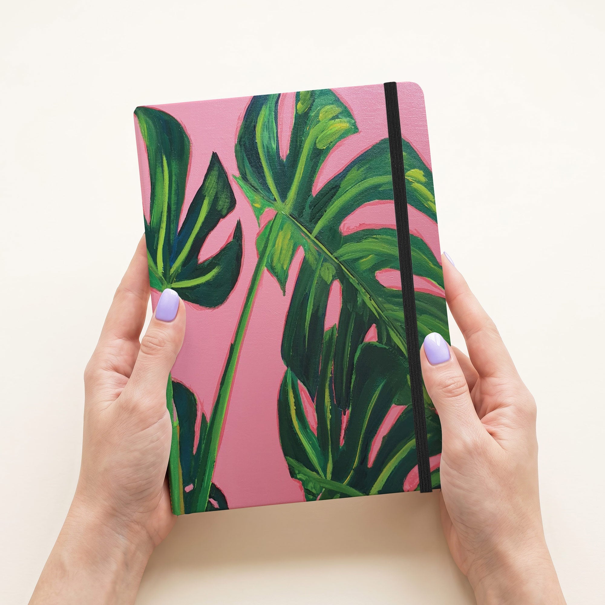 Luxury A5 Monstera Leaf Notebook