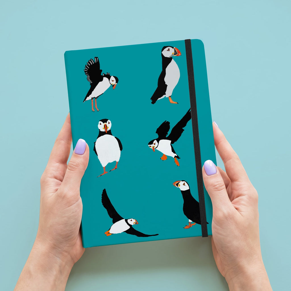 Luxury A5 Puffin Notebook