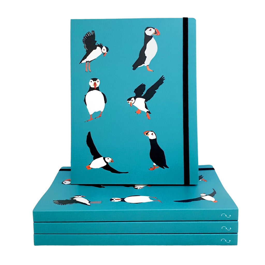 Luxury A5 Puffin Notebook