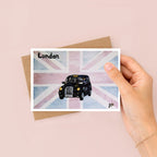 Patriotic Taxi Greetings Card