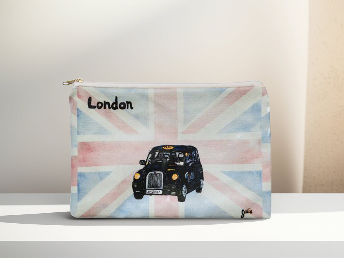 Patriotic Taxi Makeup Bag/Pencil Case